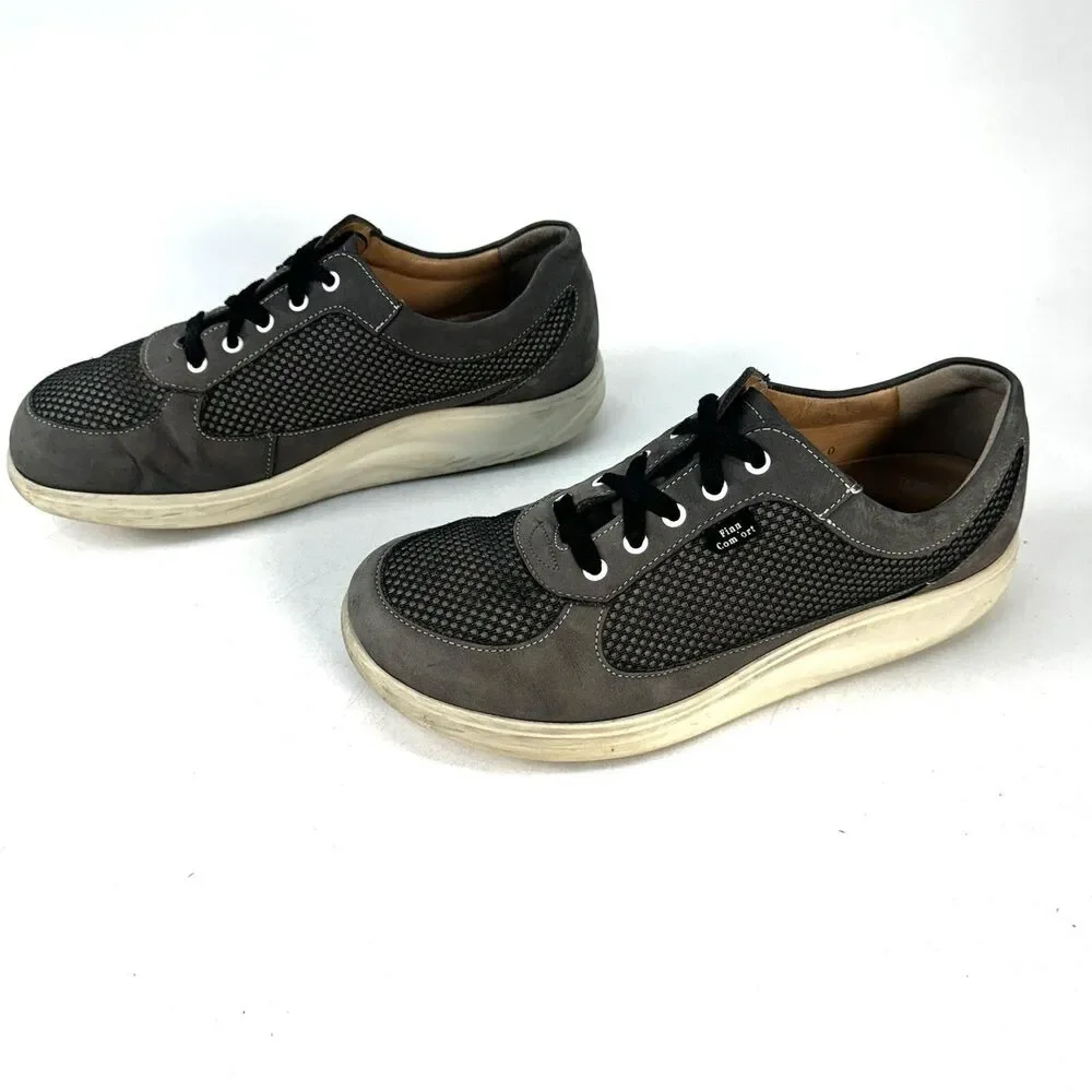 Finn Comfort Columbia Street Women's Size 7.5 Casual Sneakers, Grey